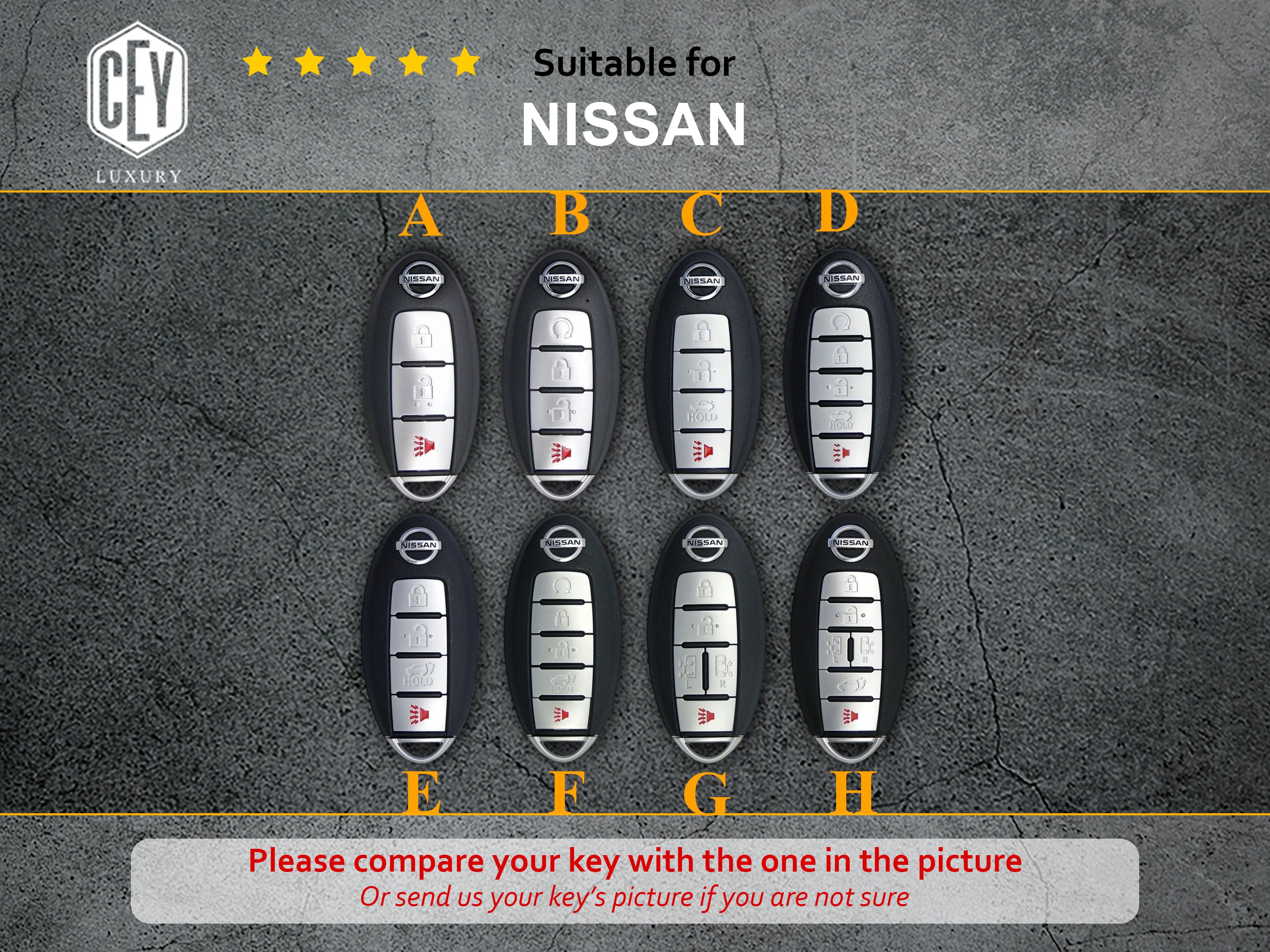 Portachiavi Nissan Ontto Custodia Per Chiave In TPU Adatta Per Nissan