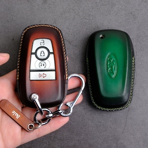 Housse en cuir pour Ford Maverick Bronco Edge Escape Expedition Explorer Fusion F-150 F-250 Ranger... Porte-clés Ford