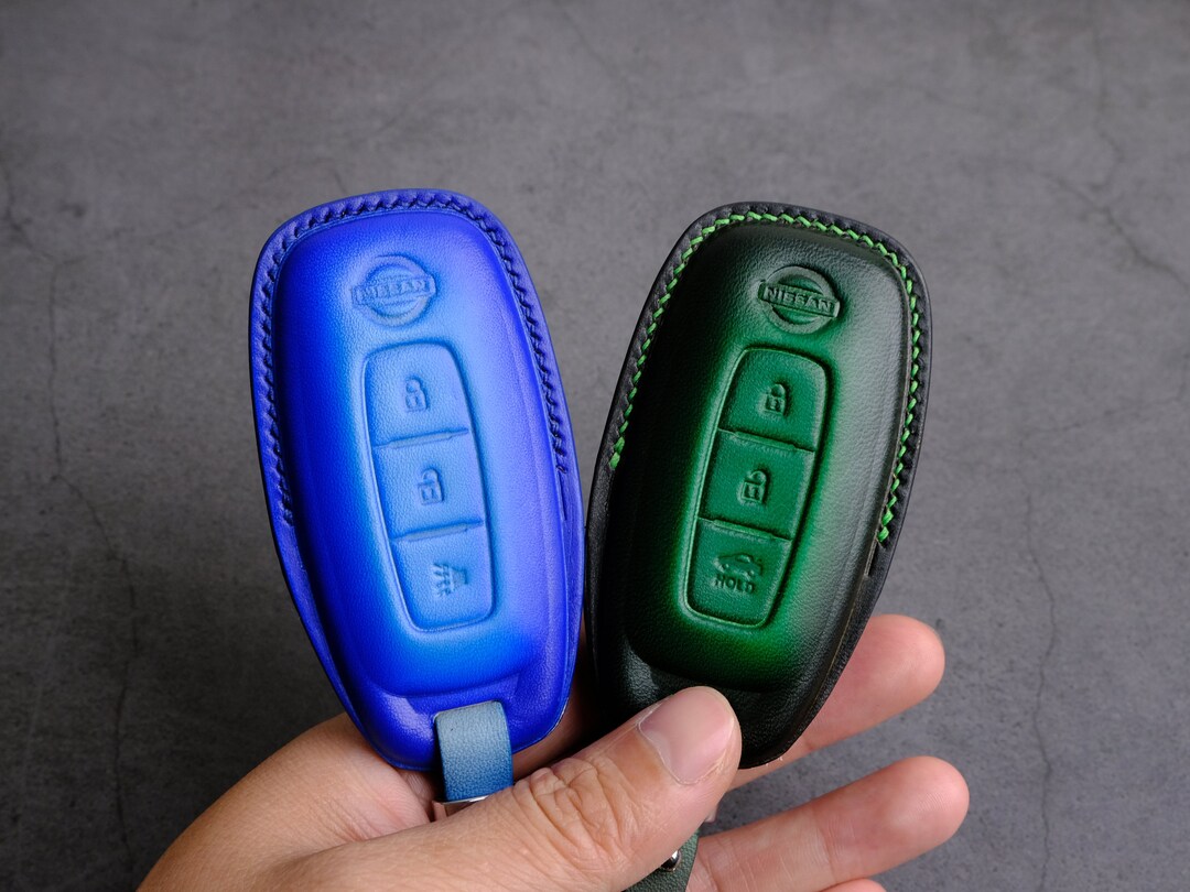 TopGrit Key Fob Cover For Nissan Rogue & Pathfinder 2023-2024 - ABS Car-Shaped Case For 3/4/5 Button Remotes