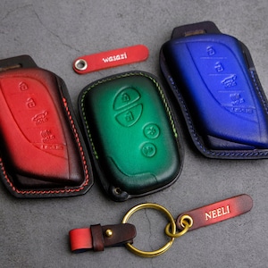 Handcrafted Leather for All Type Lexus Key Case, Personalized Leather Fob Cover For Lexus RX350 LX570 GX460 LS460 CT200 .. Lexus Accessories
