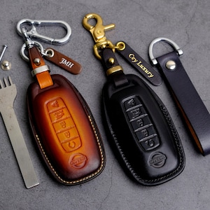 Nissan Rogue Key Fob Cover, Personalized Leather Key Case For Nissan Rogue 2022 2023, Nissan Rogue Accessories, Birthday Gift