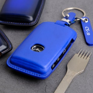 2024 2023 Mazda CX-50 Key Fob Cover - Leather Key Case For Mazda 3 6 CX-5 Cx-3 CX-30 Cx-90 Mx-5 Miata - Mazda Key Chain Remotes Accessories