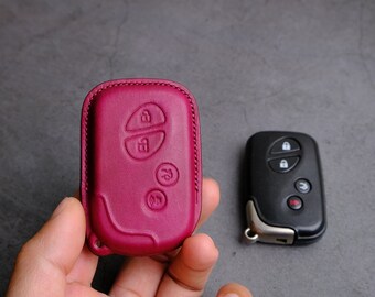 Personalzed Leather Key Fob Case for Lexus Fts ES250, ES300, ES350