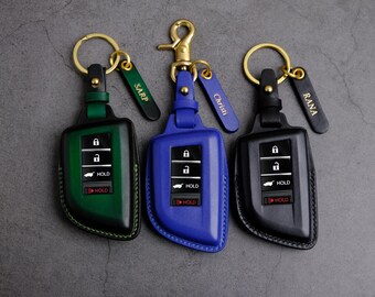 Acura MDX lederen sleutelhoes, lederen sleuteletui voor Acura Mdx Cdx Nsx Rdx Rlx Tlx, aangepaste sleutelhanger externe houder, cadeau voor echtgenoot