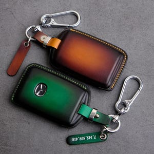 Mazda CX-70 Key Fob Cover - Leather Key Case Key Chain Entry Remote Holder Mazda 3 6 CX-5 Cx-3 Cx-90 MX-5 Miata - Mazda Accessories