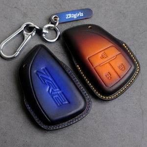 Chevrolet Silverado 1500 LT Trail Boss Leather Key Fob Cover For Silverado Colorado ZR2 Trail boss Tahoe Suburban High Country, Gift For Him