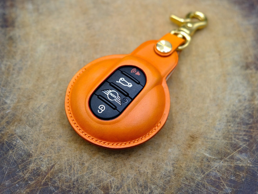 Mini Cooper Key Case Handcrated Leather Key Fob Cover for Etsy