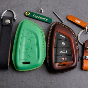Toyota GR Supra Key Fob Cover, Leather Key Case For Keyless Entry Remotes Toyota Supra GR MK5 A90 J29 2023 2024, Toyota Gr Supra Accessories