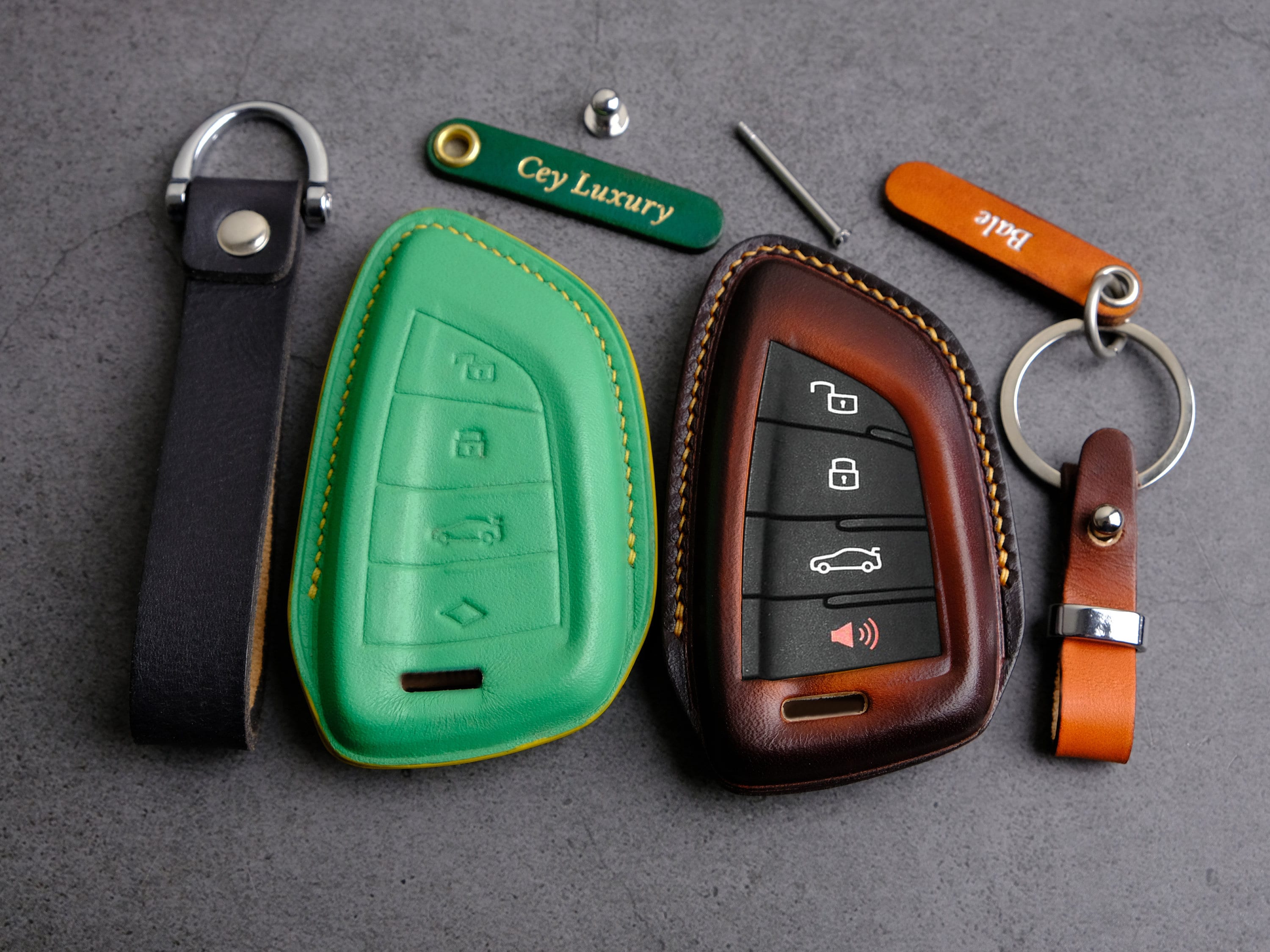 Toyota GR Supra Key Fob Cover, Leather Key Case for Keyless Entry