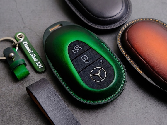 HIBEYO Custodia per Chiave Auto Adatta per Mercedes Benz E S A Classe