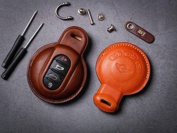 Alle Arten Leder Schlüsselanhänger Abdeckung für Mini Cooper One S JCW  Clubman Countryman 3 Türen 5 Türen Mini Cooper Zubehör Geschenk für sie -  .de