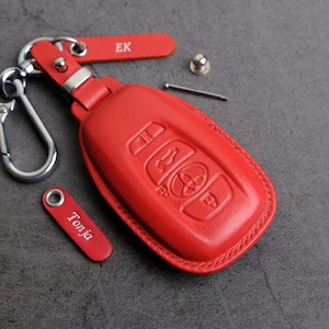 Toyota GR86 Key Case, Leather Key Fob Cover For Entry Remotes Key Fob Toyota GR86, Toyota Key Chain Holder Accessories
