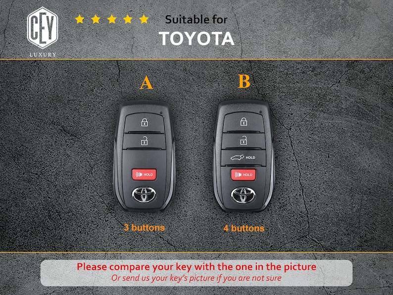 Prime Key Fob 2023 2024 Toyota Prius Prime Key Fob Cover, Leather Key Case for ...