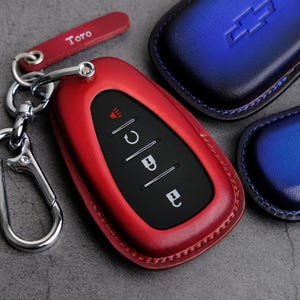 Key Fob Cover Chevrolet Traverse Equinox Brazer Trax Traiblazer Malibu Volt ... Chevy Key Case Key Chain Entry Remote Holder Accessory