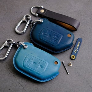 Leather Cover For Gladiator Wrangler Flip Key 2 3 4 Buttons, Gladiator Wrangler Key Case Key Chain Keyless Remotes Accessories