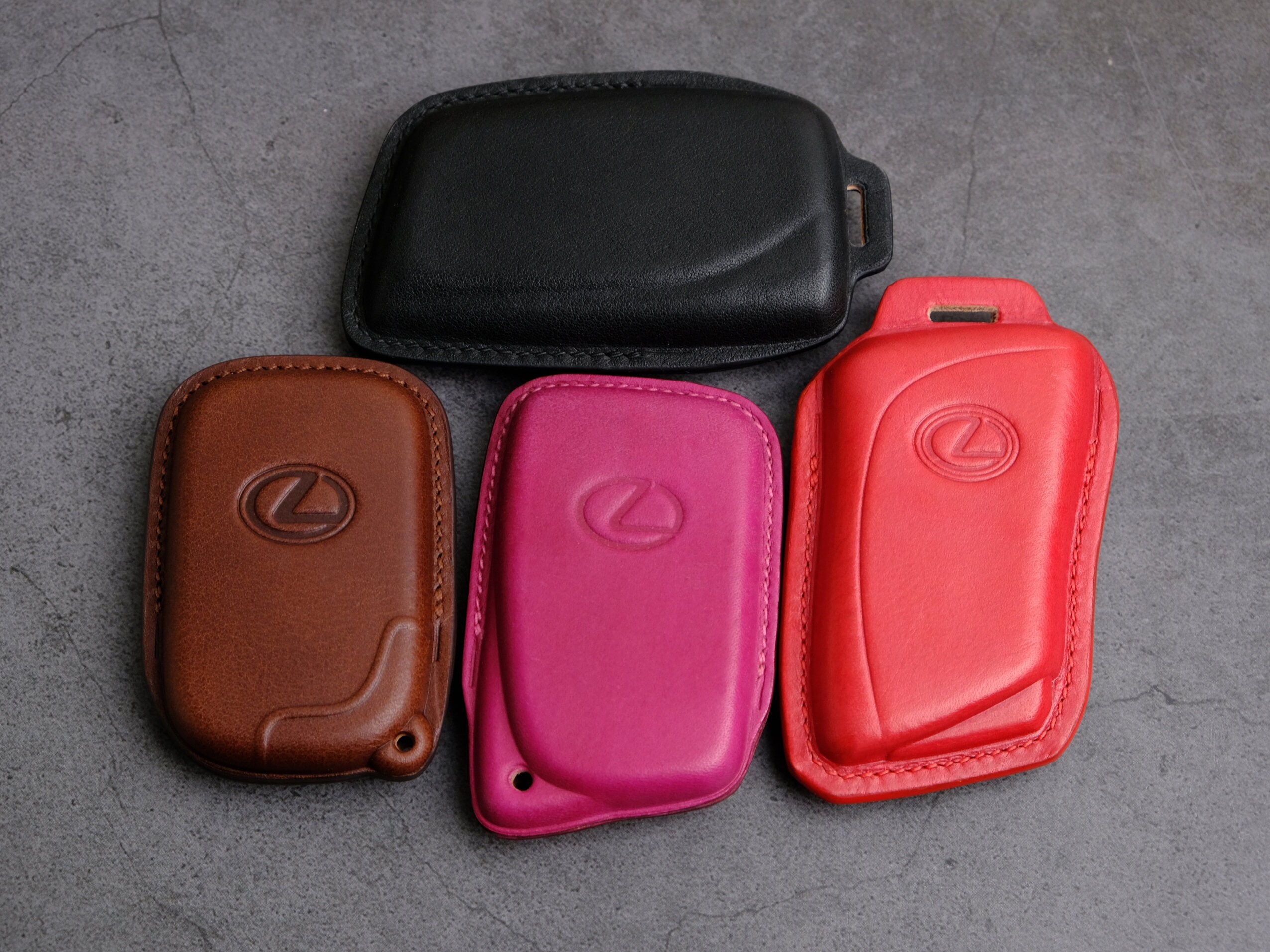 Genuine Leather Key Fob Case Cover For Lexus ES GS IS LS LX RX CT (2006-2014)