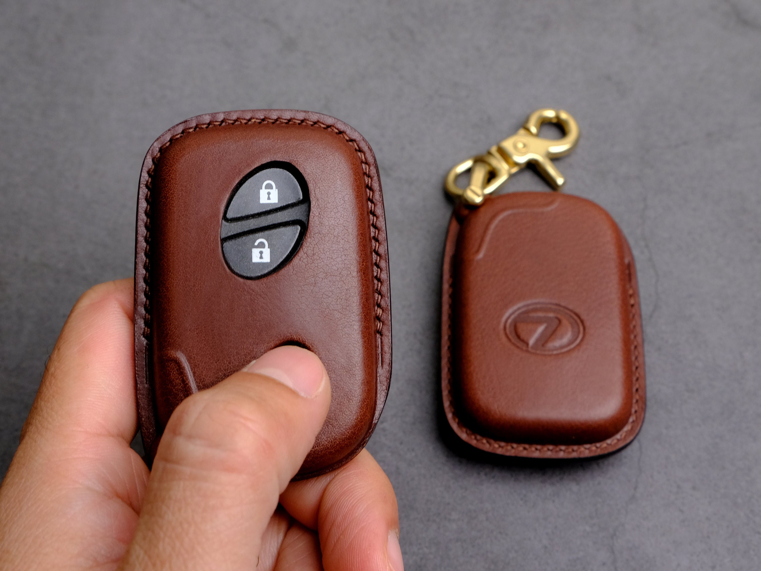 Lexus Handmade Leather Key Case - Key Fob Cover for Lexus RX GS IS
