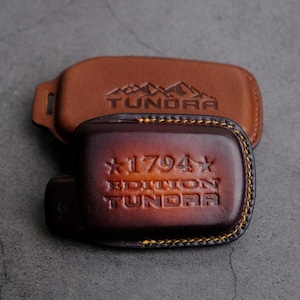 2025 2024 Toyota Tundra 1794 Edition Key Fob Cover, Custom Leather Keychain for TRD Pro SR5 SR Limited Patinum, Gift For Him, Birthday Gift