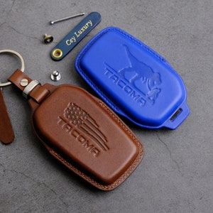 Toyota Tacoma SR5 SR TRD Pro Trailhunter ... Key Fob Cover, Tacoma Key Case Key Chain Entry Remote Stamp Emblem Accessory, Gift For Him