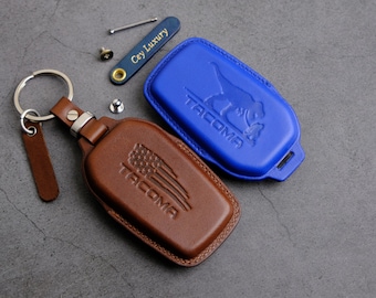 Toyota Tacoma SR5 SR TRD Pro Trailhunter ... Key Fob Cover, Tacoma Key Case Key Chain Entry Remote Stamp Emblem Accessory, Gift For Him