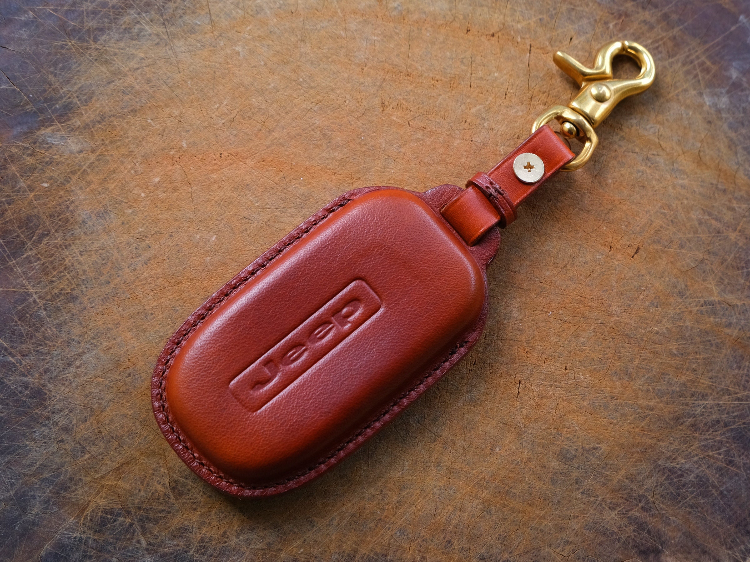 Jeep Key Fob Cover 5 Buttons Handcraft Leather Key Case Etsy