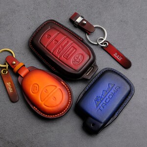 Custodia in pelle per portachiavi Toyota Tacoma - Custodia personalizzata per portachiavi Tacoma TRD Off Road SR5 SR TRD Pro Trailhunter... Accessori Tacoma