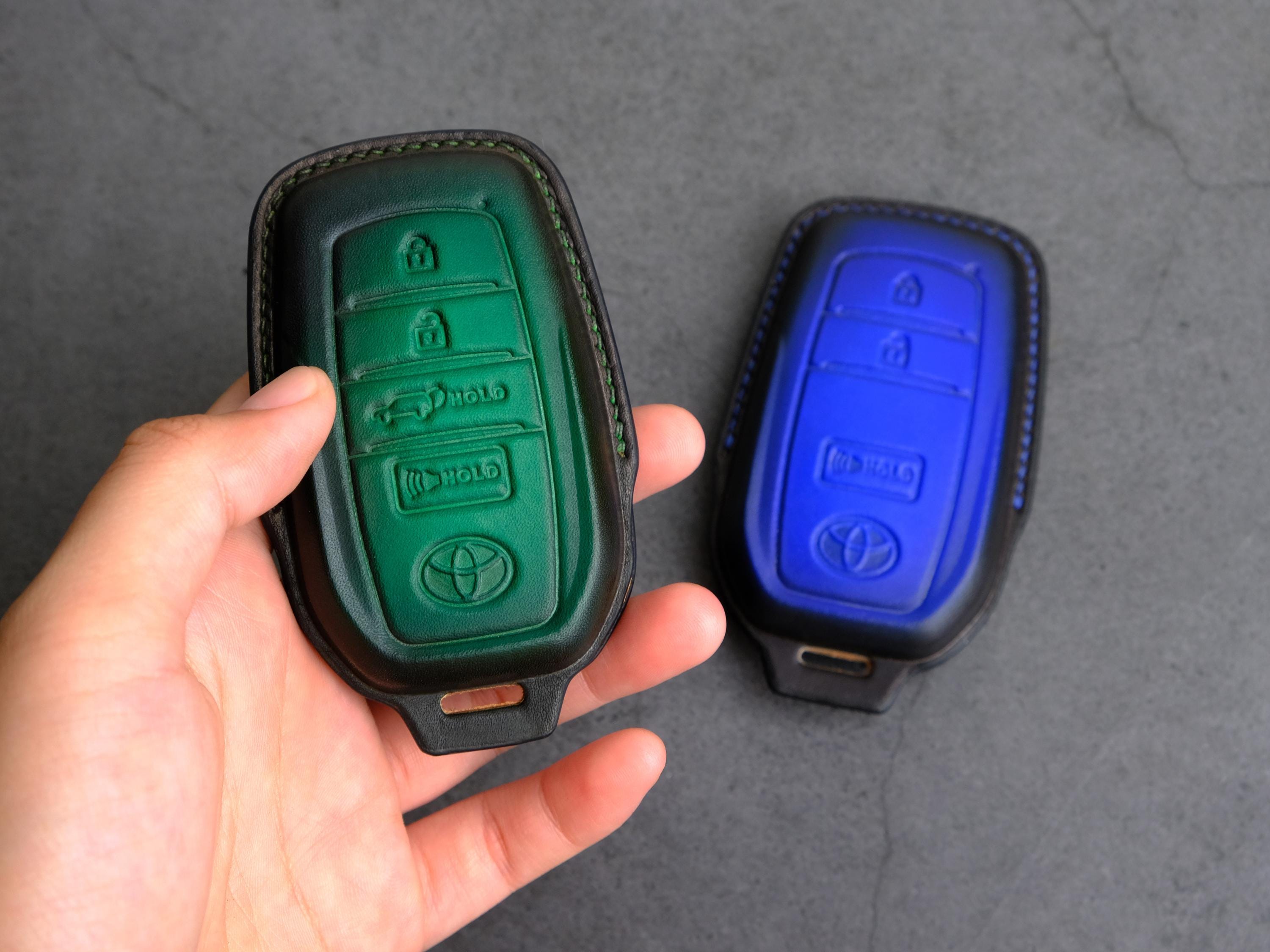 WANGXI Custodia In Silicone Per Chiave Auto | Protezione Per Portachiavi A Distanza | Per Toyota Hilux, Fortuner, Land Cruiser, Camry 2016-2018 | 3 Pulsanti - 3