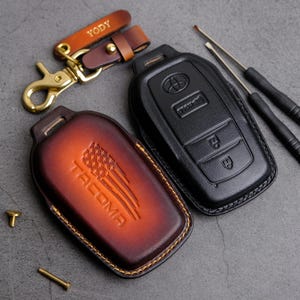 Cover For 2024 2025 Toyota Tacoma, Personalized Leather Key Case For Tacoma TRD Off Road SR5 SR TRD Pro, Tacoma Accessories, Gift For Him
