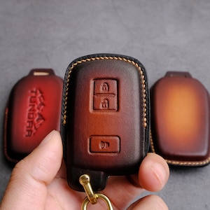 Toyota Tundra SR Key Fob Cover,  Handcraft Leather fo Toyoto Tundra Pro Sr5 Capstone Limited 1974 Edition ... TRD pro Accessories