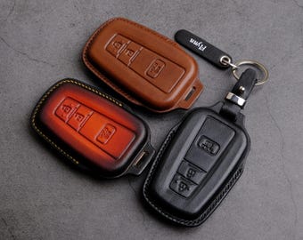 Personalized Leather Key Fob Cover For Toyota 4Runner - Custom Car Key Case For 4Runner - 4Runner Key Chain Remotes - Gift For Him