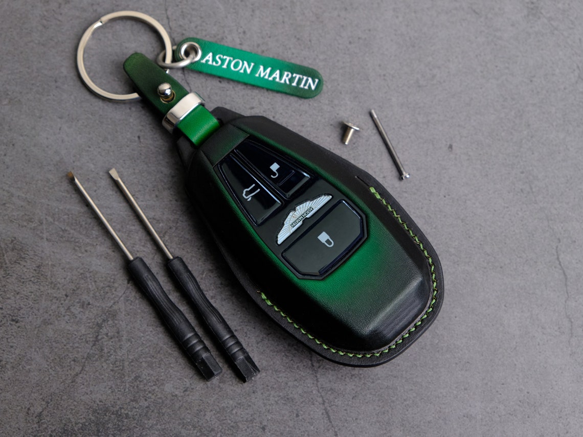 Aston Martin Key Case - Leather Key Fob Cover for Aston Martin DBX DB9 ...