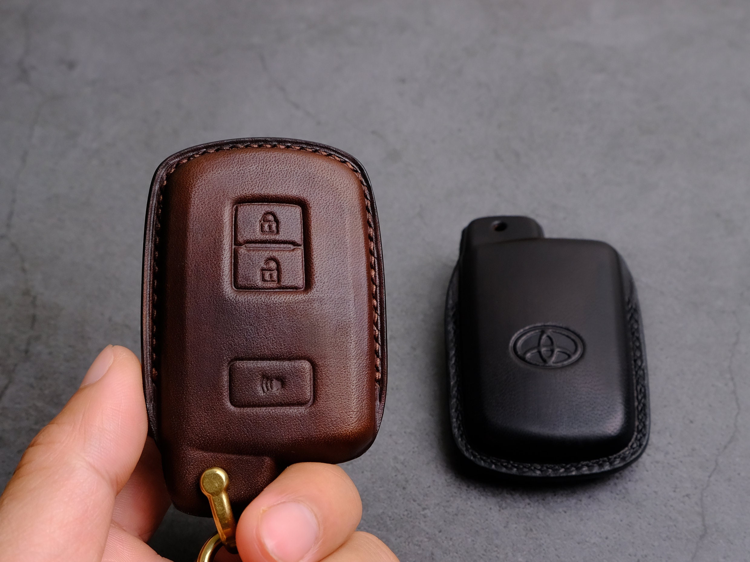 Toyota 4runner Key Fob Cover, Leather Key Case for Toyota Land Cruiser ...
