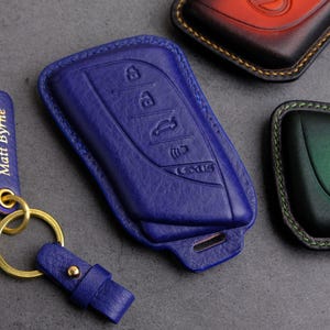 Lexus RX Key Fob Cover, Handcrafted Leather Key Case For Lexus RX350 RX450 ES GS Nx LX570 ... Lexus Key Chain Entry Remote Holder
