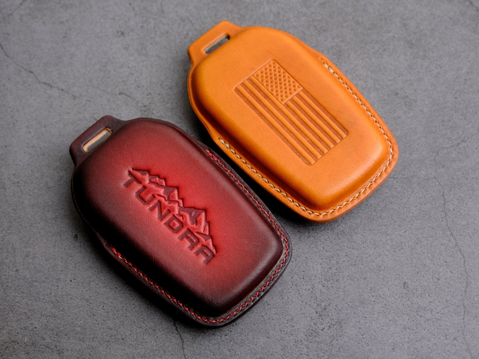 2 Type of Toyota Tundra TRD Pro Key Fobs, Handcraft Leather Fo Toyoto ...