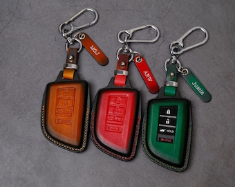 Leather Acura Key Fob Cover, Handmade Leather Key Case for MDx RDx TLx Integra ADX, Luxury Car Accessory Premium Car Gift for Drivers