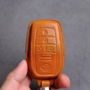 Toyota Sienna Key Fob Cover (5 6 Buttons) - Toyota Sienna Hybrid Key Case - Toyota Keyless Key Chain Remotes - Gift For Her - Birthday Gift