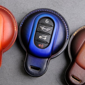 Cover For Mini JCW Countryman Clubman 2 Door 4 Door Convertible - Mini Cooper Key Shell Key Chain Accessories - Gift For Her - Patina Color