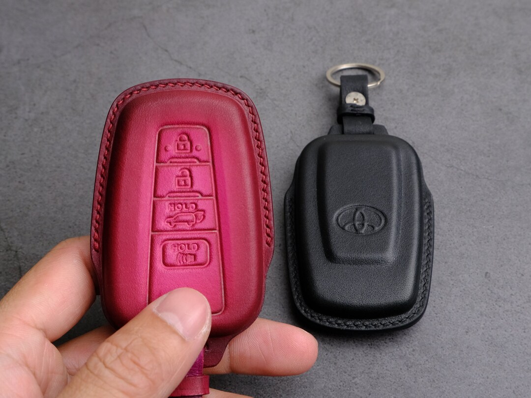 2022 2021 Toyota Highlander Key Fob Cover, Leather Key Case for Toyota ...