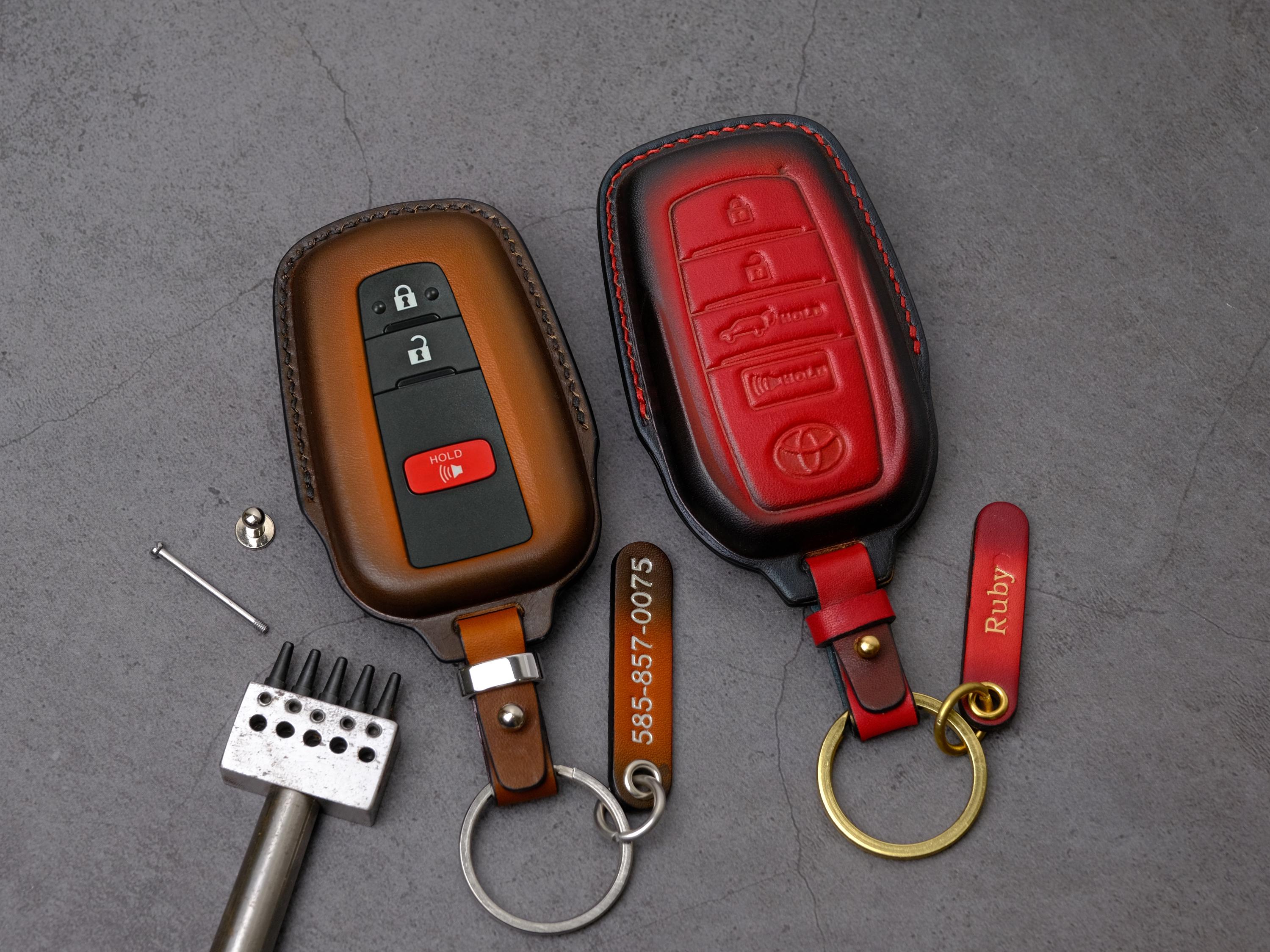 Toyota 4runner TRD Pro Key Fob Cover, Limited Leather Key Casse Fits ...