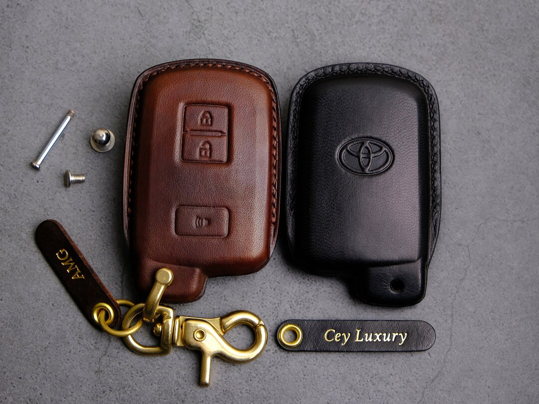 Toyota 4runner Key Fob Cover Leather Key Case for Toyota Land Etsy