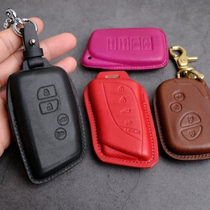 All Type Lexus Key Case, Handcrafted Leather Fob Cover For Lexus RX350 LX570 GX460 LS460 CT200 ... Lexus Accessories Key Chain Birthday Gift