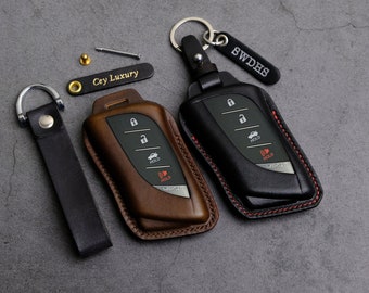 LIANGYM For Lexus Key Fob Cover Full Protection Key Case With Keychain Fit For 2018