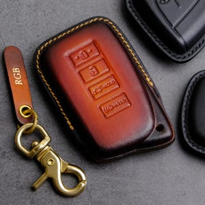 Lexus NX 250 350 Key Fob Cover, Leather Key Case For Lexus UX Rx IS RX350 LX570 LS460 CT200 ... Lexus Key Chain Holder Accessories