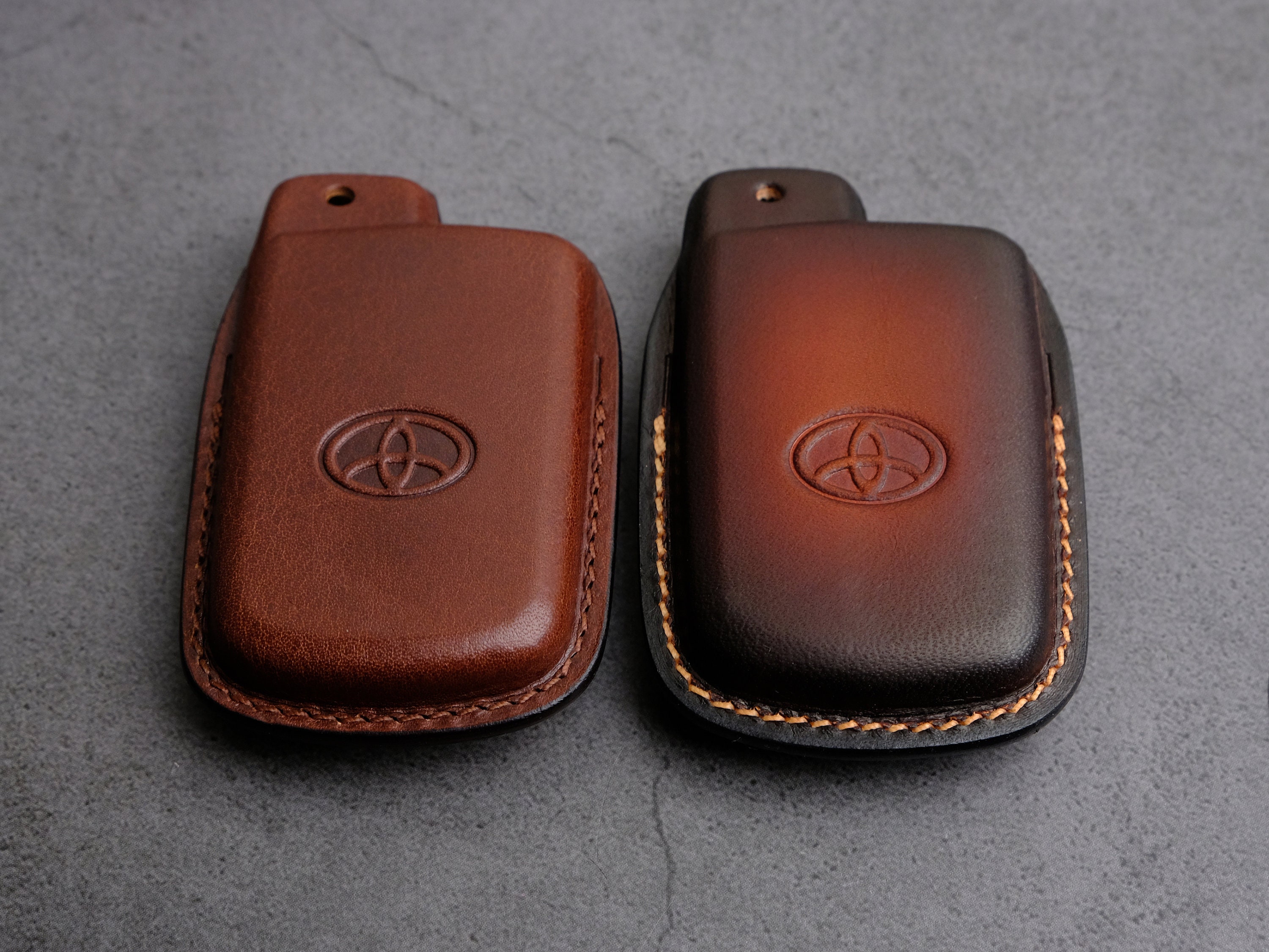 Toyota 4runner Key Fob Cover Case, Handcraft Leather Protector for