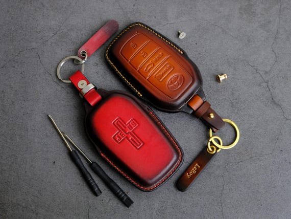 2025 2024 2023 Toyota Camry Leather Key Case, Custom Key Fob Cover