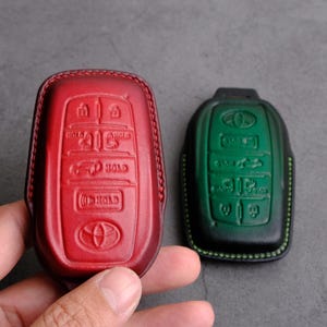 2024-2025 Toyota Sienna Key Fob Cover, Custom Leather Key Case For Sienna LE, XLE, XSE, Woodland, Edition, Limited, Platinum, Gift For Him