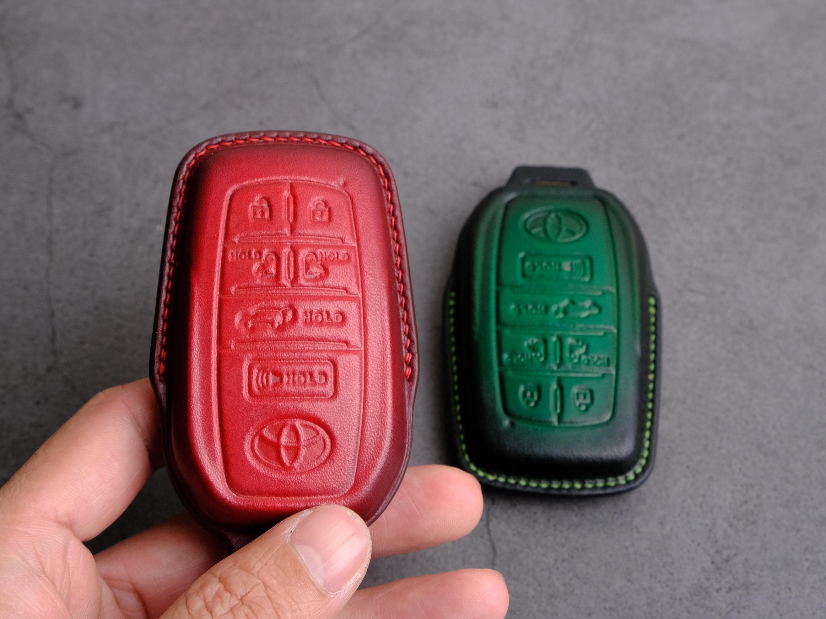2024-2025 Toyota Sienna Key Fob Cover, Custom Leather Key Case for
