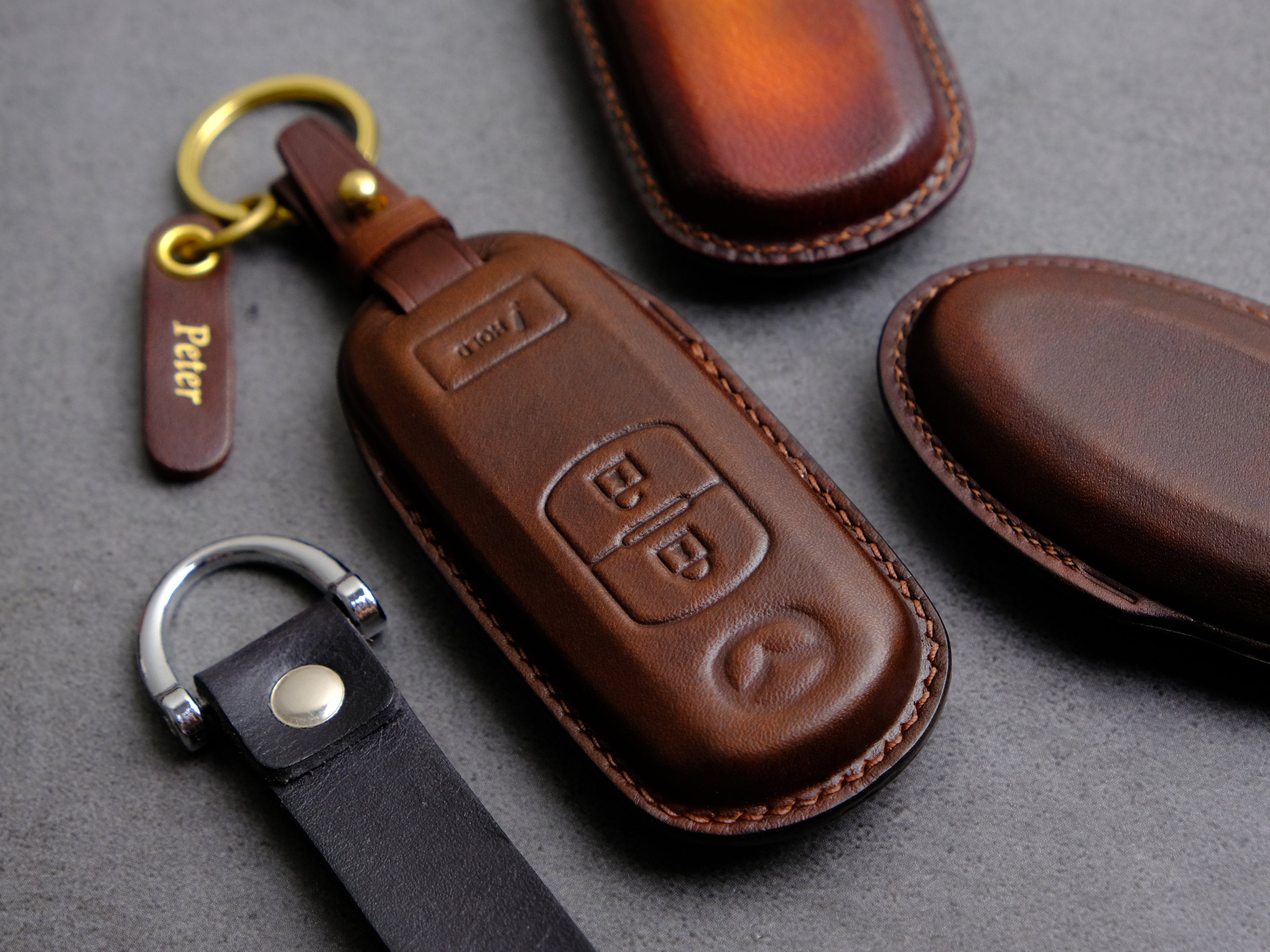 Mazda Key Fob Cover (3 Buttons) - Leather Key Case for Mazda 3/ CX