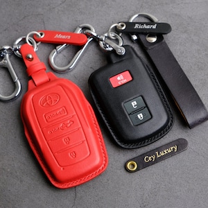 2 Type Of Toyota Tundra TRD Pro Key Fob Cover - Toyota Tundra Key Case Key Chain Keyless Keyring Entry Remotes - Gift For Him