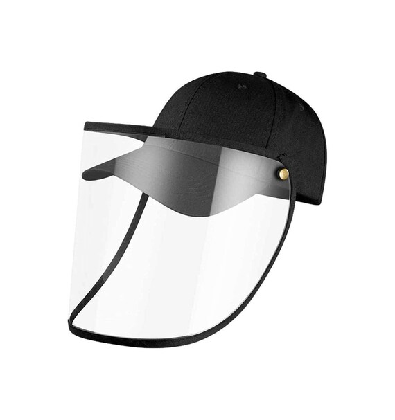 Baseball Cap With Clip-on Face Shield 